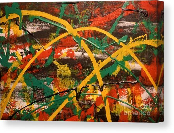 Acrylic Canvas Print featuring the painting Synergy by Jimmy Clark