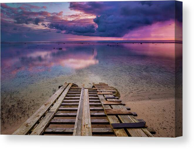 Tahiti Canvas Print featuring the photograph Tahiti, French Polynesia by Tyler Rooke