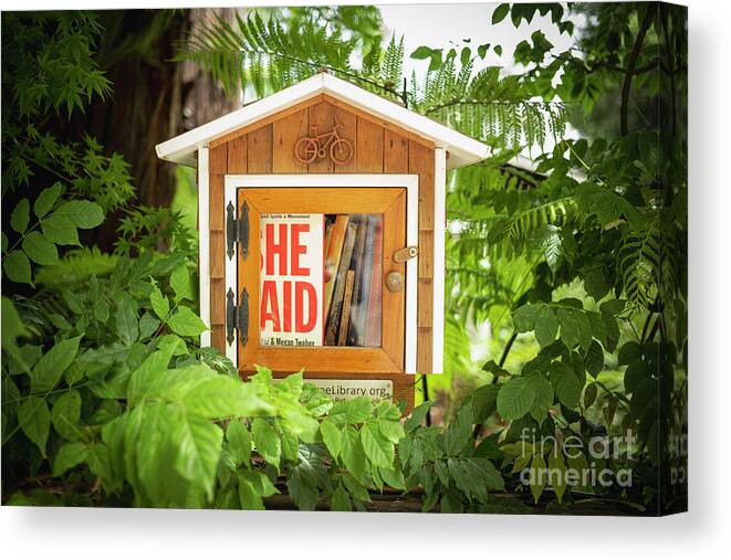 California Canvas Print featuring the photograph Take a book on your walk by Manuela's Camera Obscura