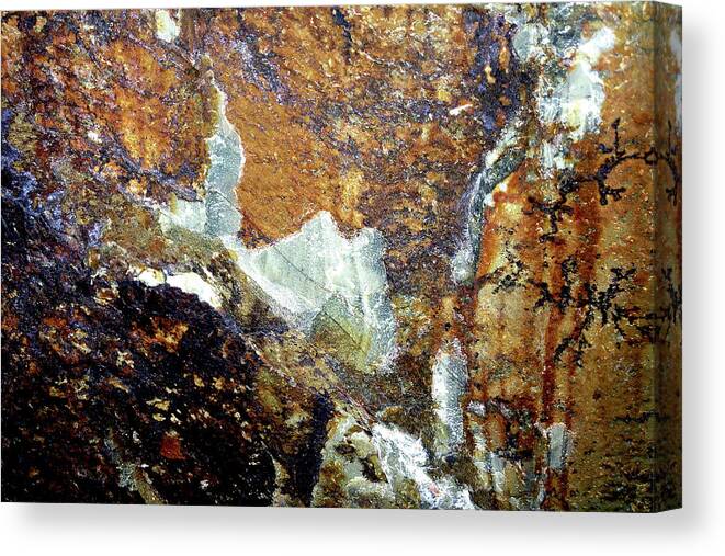 Rock Canvas Print featuring the photograph Triassic Basin Rock by Linda Bailey