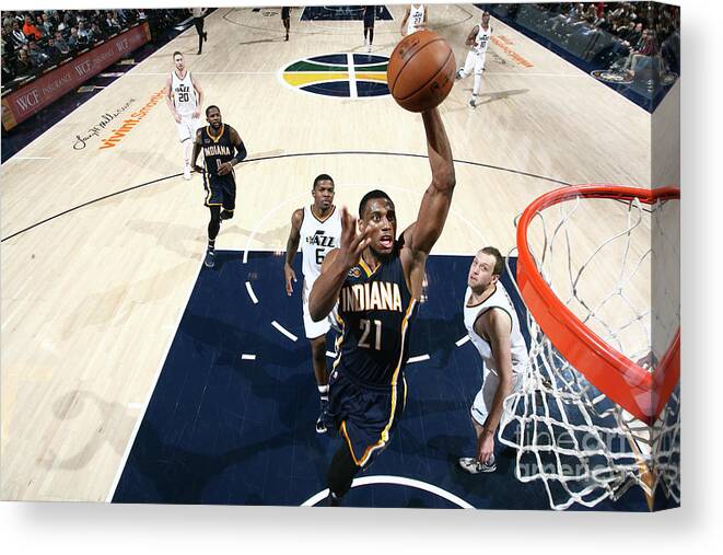 Thaddeus Young Canvas Print featuring the photograph Thaddeus Young by Melissa Majchrzak