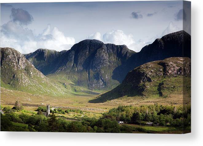 Ireland Canvas Print featuring the photograph The Bearnas Buttress, Dunlewey by Sublime Ireland