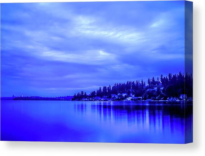 Blue Hour Canvas Print featuring the photograph The Blue Hour by Anamar Pictures