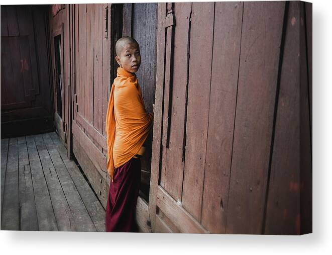 Yancho Sabev Photography Canvas Print featuring the photograph The Boy Who Saw Through Me by Yancho Sabev Art
