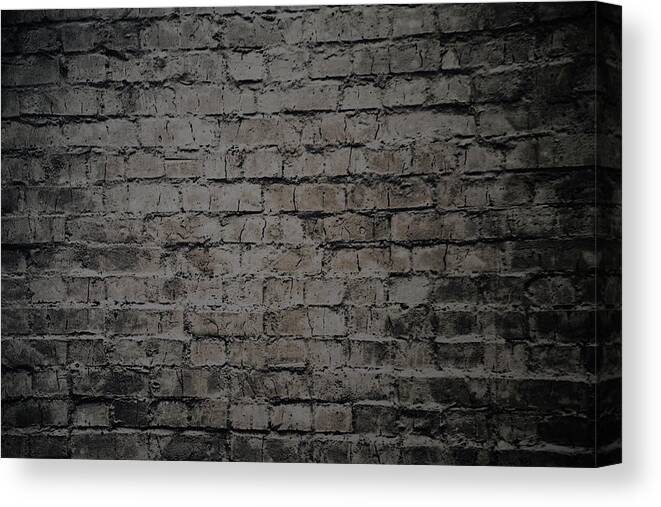 Bricks Canvas Print featuring the photograph The Brick Wall by James Cousineau