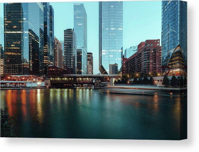 Chicago Canvas Print featuring the photograph The Confluence by Nisah Cheatham
