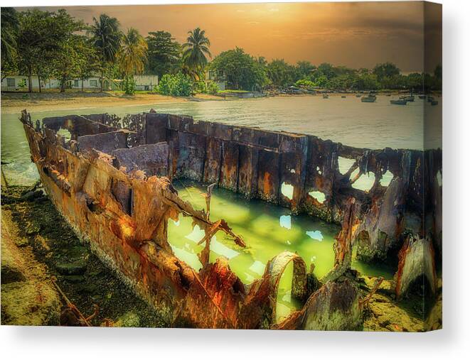 Cuba Canvas Print featuring the photograph The devil's boat by Micah Offman