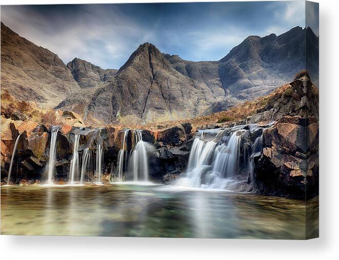 Fairy Pools Canvas Print featuring the photograph The Fairy Pools - Isle of Skye 3 by Grant Glendinning