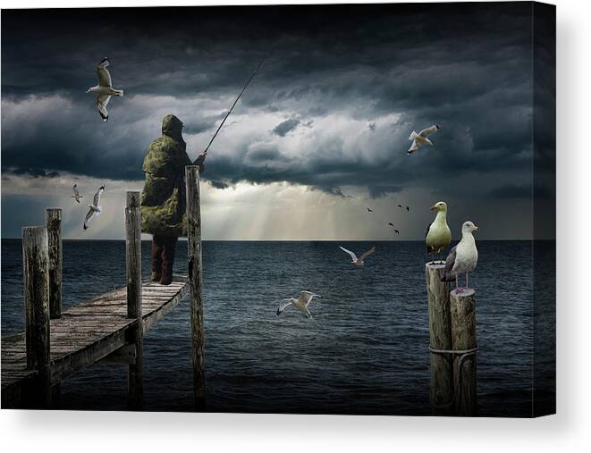 Fish Canvas Print featuring the photograph The Fish Are In by Randall Nyhof