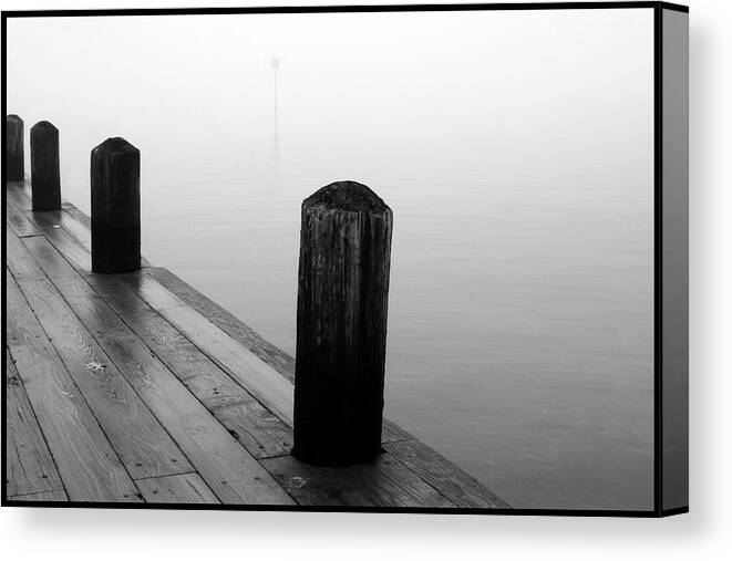 Landscape Canvas Print featuring the photograph The Fog by WonderlustPictures By Tommaso Boddi