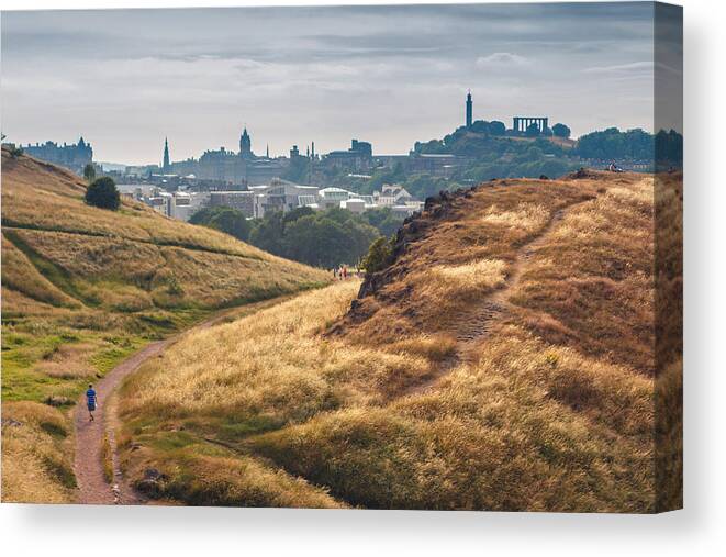 Scenics Canvas Print featuring the photograph The hills in the town by Daniele Carotenuto Photography