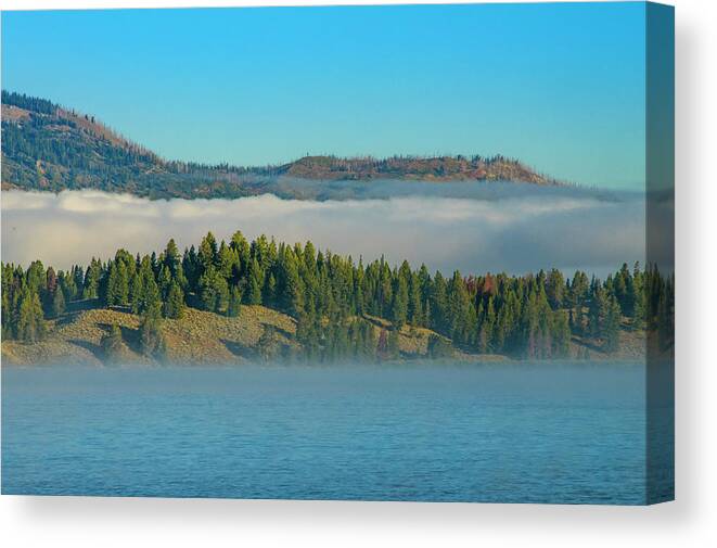 Grand Teton National Park Canvas Print featuring the photograph The Lakeshore 1 by Melissa Southern