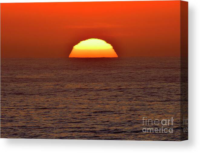 Sunset Canvas Print featuring the photograph The Last Sunset of 2019 over the Pacific by Amazing Action Photo Video
