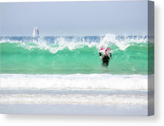 Cornwall Canvas Print featuring the photograph The Little Mermaid by Terri Waters