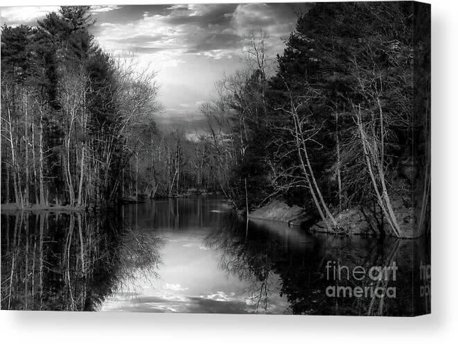 Holston Canvas Print featuring the photograph The Mysterious South Fork by Shelia Hunt