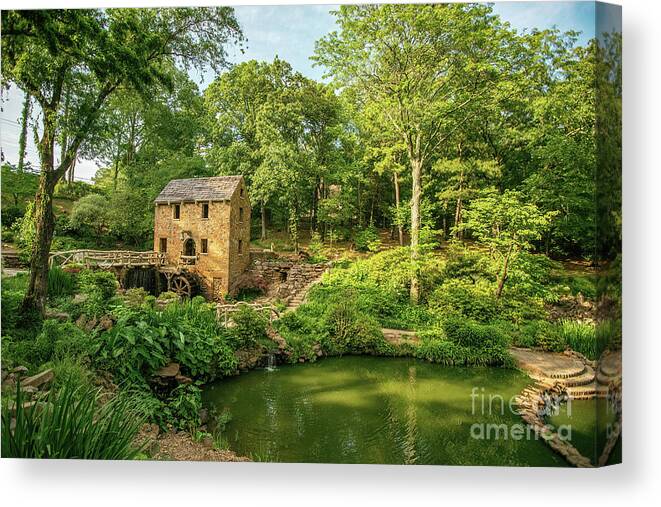 Stone Canvas Print featuring the photograph The Old Mill by Scott Pellegrin