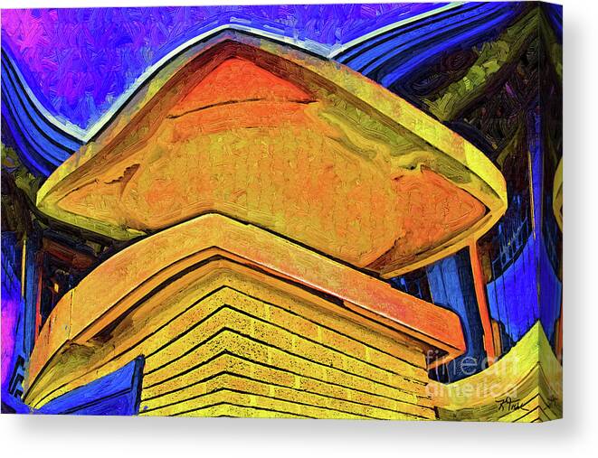 Home Canvas Print featuring the digital art The Pedestal by Kirt Tisdale