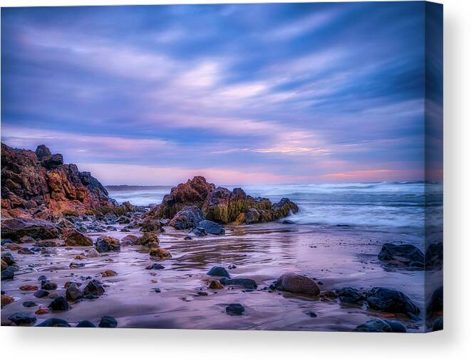 Rocks Canvas Print featuring the photograph The Rocks of Marginal Way by Penny Polakoff