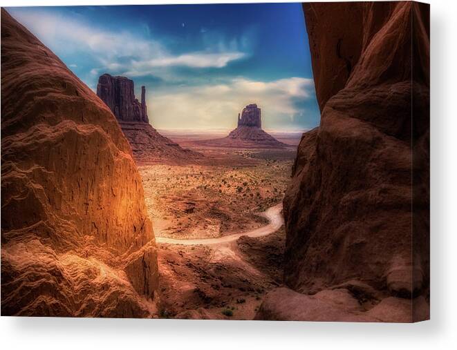 Arizona Canvas Print featuring the photograph The Silver Valley by Micah Offman