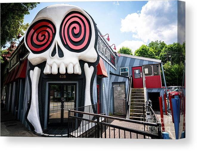 Architecture Canvas Print featuring the photograph The Vortex - Atlanta GA by Sanjeev Singhal
