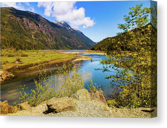 Landscapes Canvas Print featuring the photograph Thelwood Creek - 2 by Claude Dalley