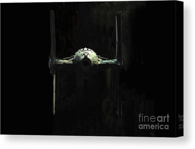 Tie Fighter Canvas Print featuring the photograph Tie Fighter by Micah May