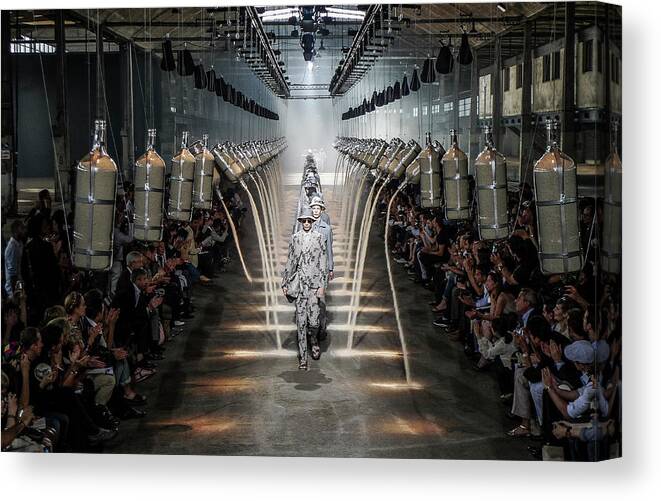 Fashion Show Canvas Print featuring the photograph Time is running by Stefan Knauer