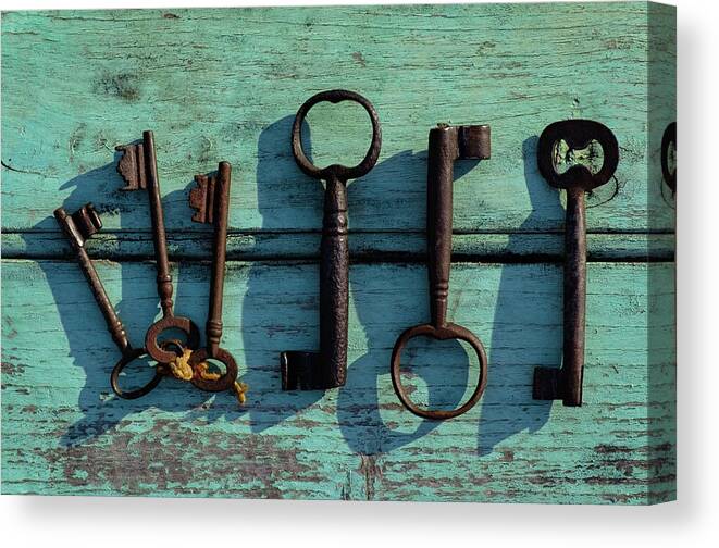 Skeleton Keys Canvas Print featuring the photograph To Unlock by Angelo DeVal