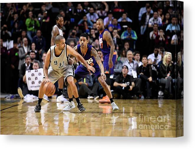 Event Canvas Print featuring the photograph Tony Parker by David Dow