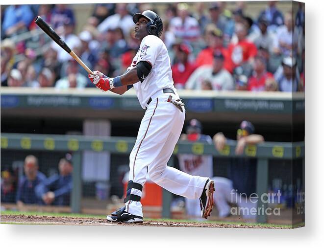 Second Inning Canvas Print featuring the photograph Torii Hunter by David Sherman
