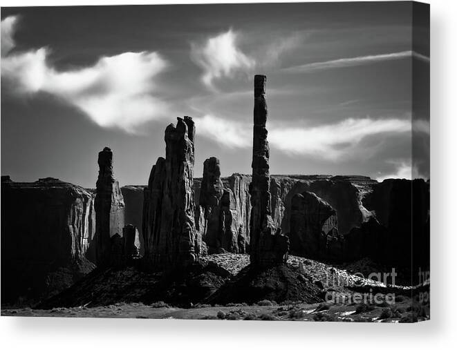 Monument Valley Canvas Print featuring the photograph Totem by Doug Sturgess