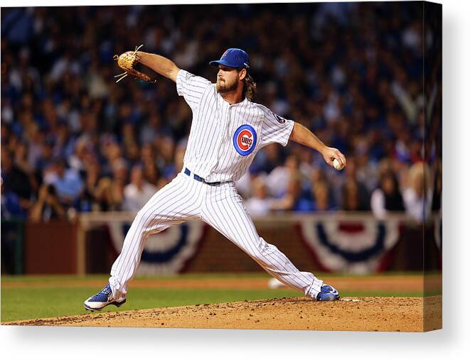 Second Inning Canvas Print featuring the photograph Travis Wood by Elsa