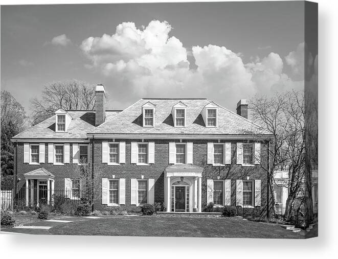 Tufts University Canvas Print featuring the photograph Tufts University Gifford House by University Icons