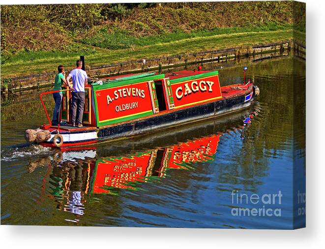 Machinery Canvas Print featuring the photograph Tug Boat Caggy by Stephen Melia