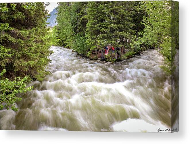 Two Rivers Canvas Print featuring the photograph Two Rivers by GLENN Mohs