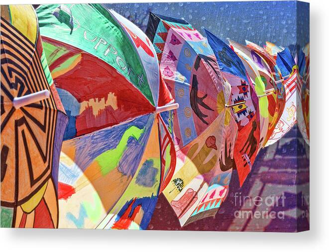 Miscellaneous Canvas Print featuring the photograph Umbrella Art by Tom Watkins PVminer pixs