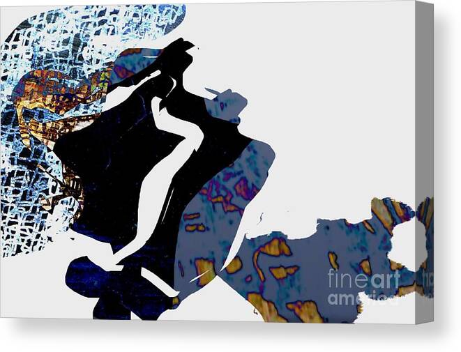Abstract Art Canvas Print featuring the digital art Un/Tangled by Jeremiah Ray