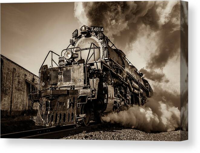 Train Canvas Print featuring the photograph Union Pacific 4014 Big Boy by David Morefield
