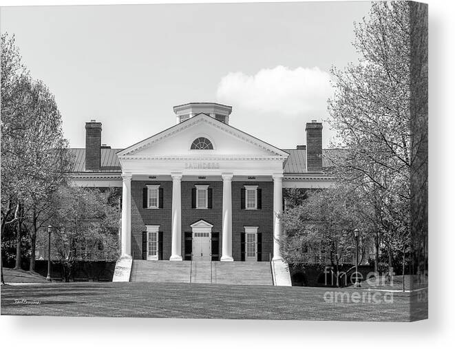 University Of Virginia Canvas Print featuring the photograph University of Virginia Darden School of Business by University Icons