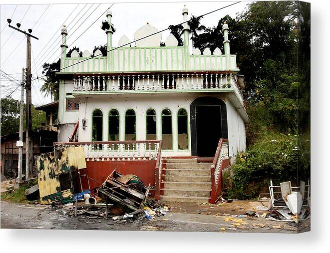 Kandy Canvas Print featuring the photograph Unrest in Sri Lanka by Anadolu Agency