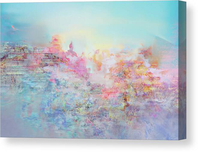Large Canvas Print featuring the painting Uplift My World - Abstract Art by Jaison Cianelli
