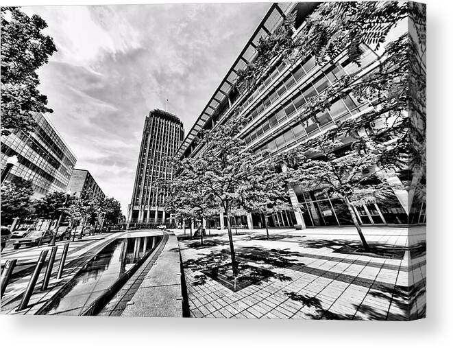 Fisheye Canvas Print featuring the photograph Urban Renewal by DJ Florek