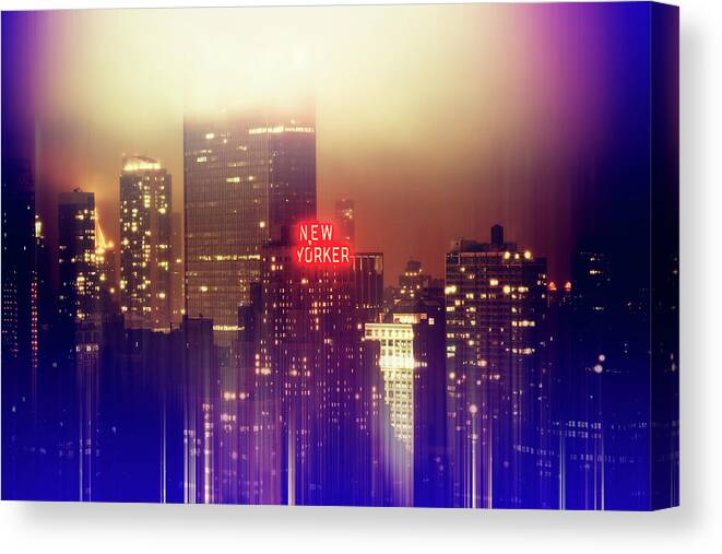 New York Canvas Print featuring the photograph Urban Stretch - New Yorker by Philippe HUGONNARD