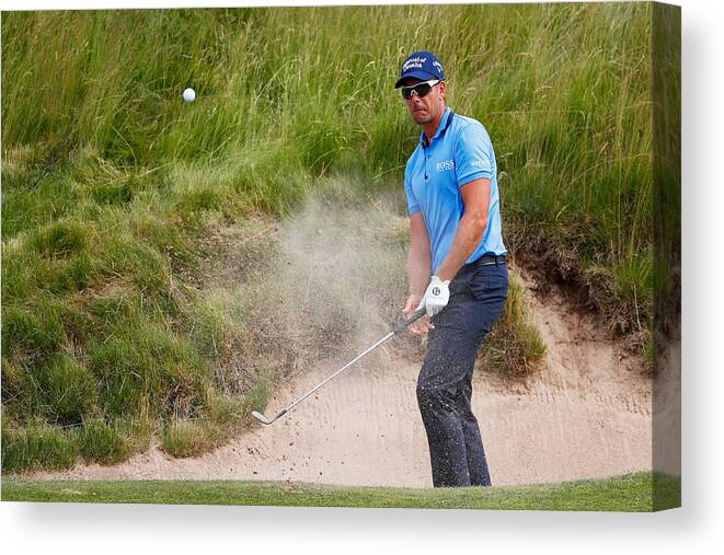 Sand Trap Canvas Print featuring the photograph U.S. Open - Round Two by Gregory Shamus