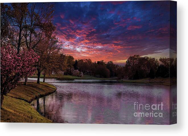 Landscape Canvas Print featuring the photograph USA Landscape Beautiful by Chuck Kuhn