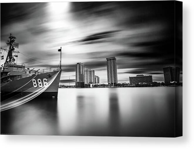 Nature Canvas Print featuring the photograph USS Orleck by Kenny Thomas