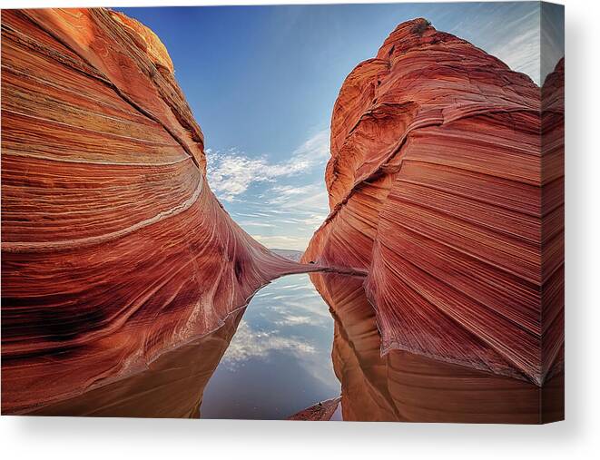 Canyon Canvas Print featuring the photograph Vermillion Cliffs National Monument by Mango Art