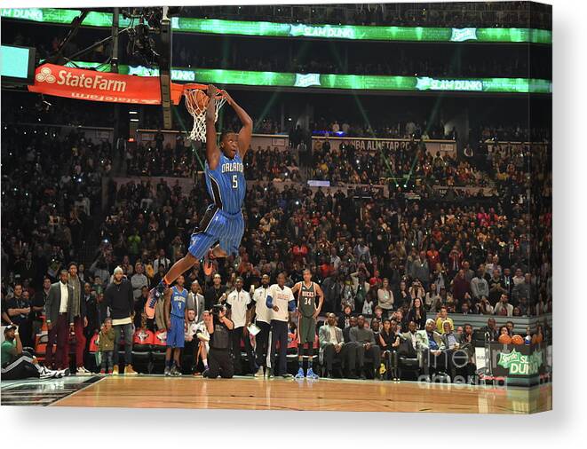 Victor Oladipo Canvas Print featuring the photograph Victor Oladipo by Jesse D. Garrabrant