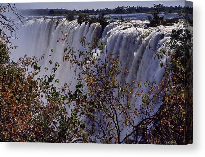 Victoria Falls Park Canvas Print featuring the photograph Victoria Falls Park by MaryJane Sesto