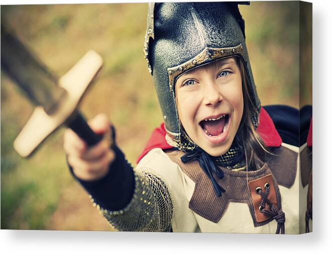 4-5 Years Canvas Print featuring the photograph Victory! by Imgorthand